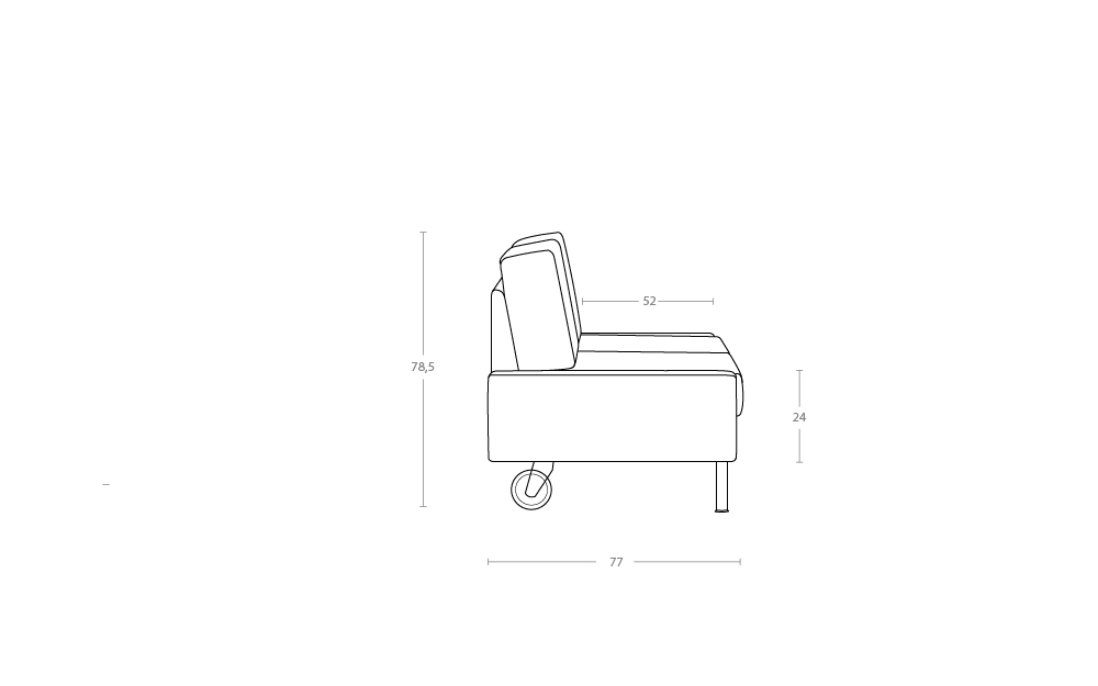 Dimensoes do produto sofa cama b2